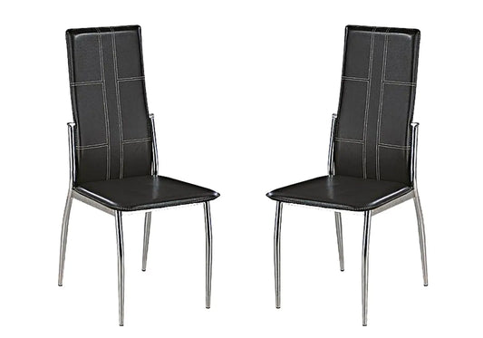 Lot 6 chaises design noir TEVA New Design