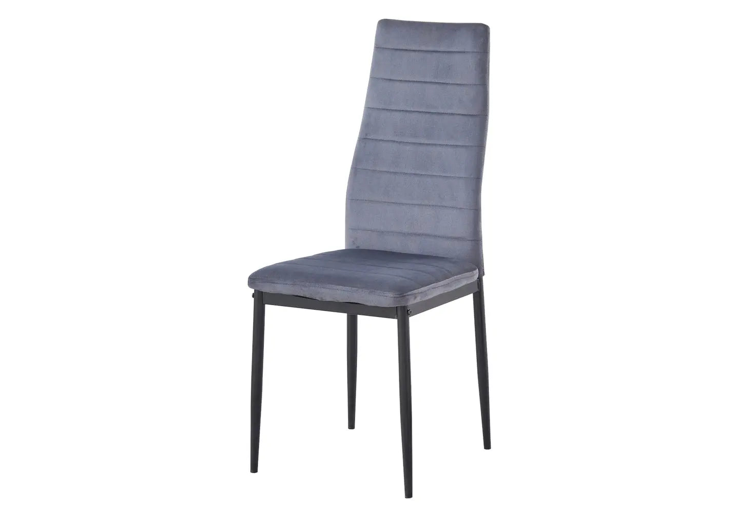 Lot 6 chaises velours gris FLY New Design