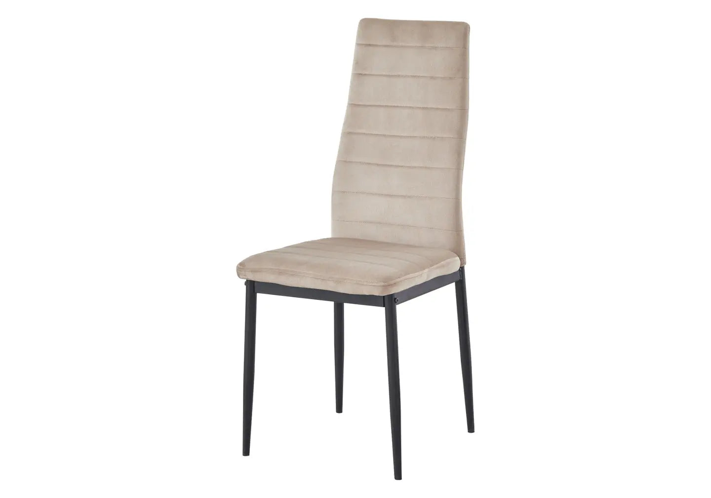 Lot 6 chaises velours taupe FLY New Design