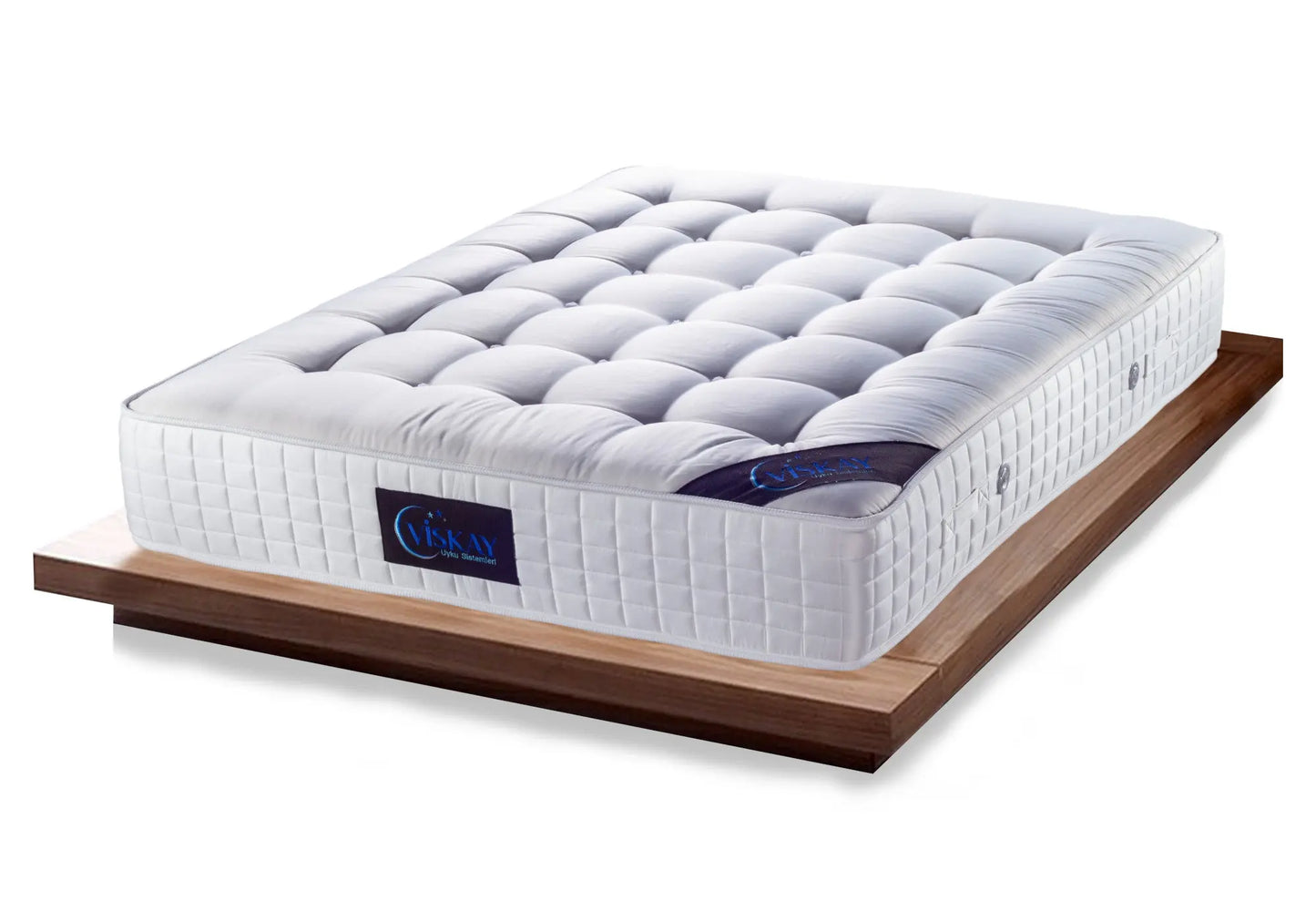 Matelas ressorts ensachés capitonné SERRA - DEKOFLIX