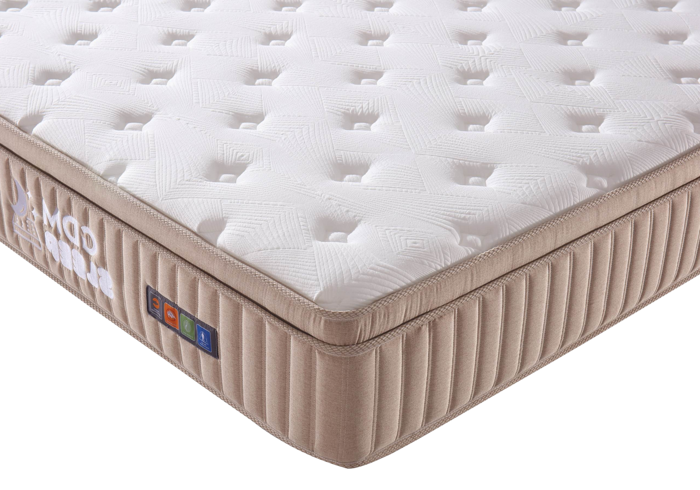 Matelas ressorts ensachés 30 cm avec surmatelas – Oria