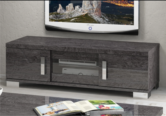 Meuble TV Bouleau Gris Design Contemporain – Sarah Italien Status