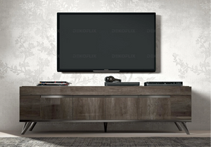 Meuble TV Chêne Nostalgique Design Italien - Collection Medea Status