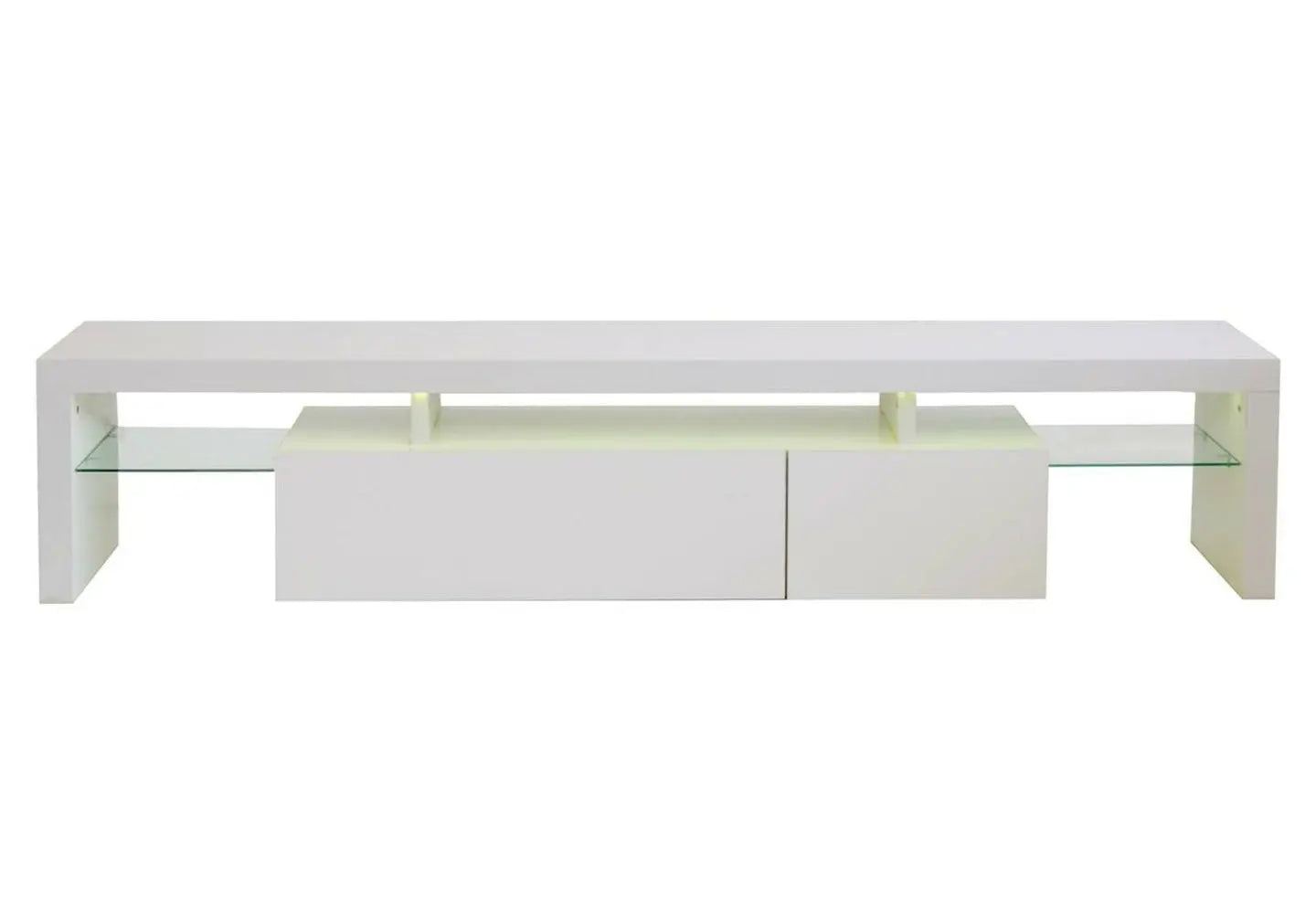 Meuble Tv laqué blanc LED OVER New Design