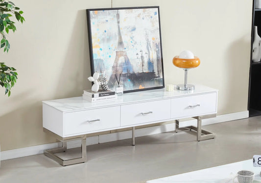 Meuble banc tv marbre blanc ODEL New Design