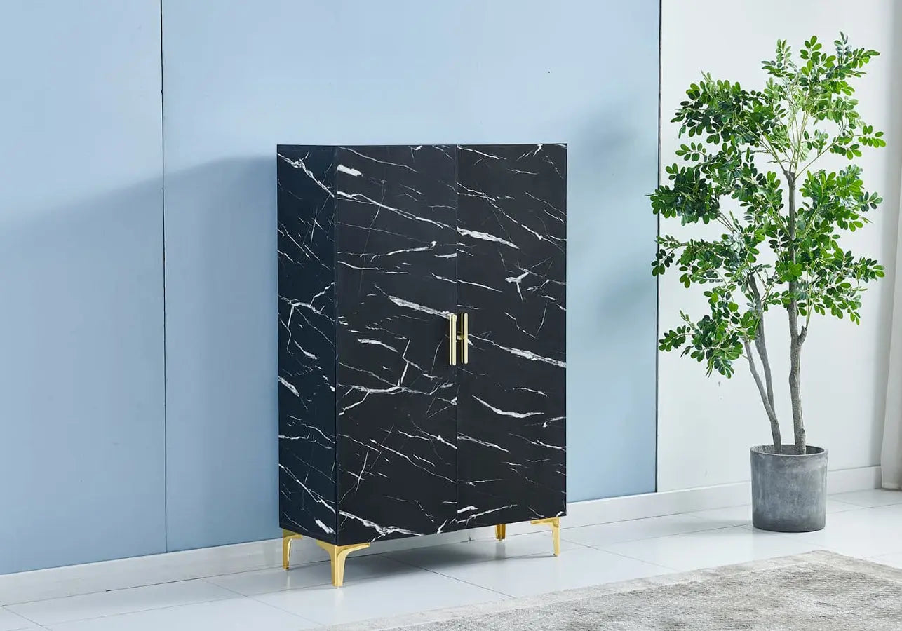 Meuble rangement marbre noir MAYA New Design