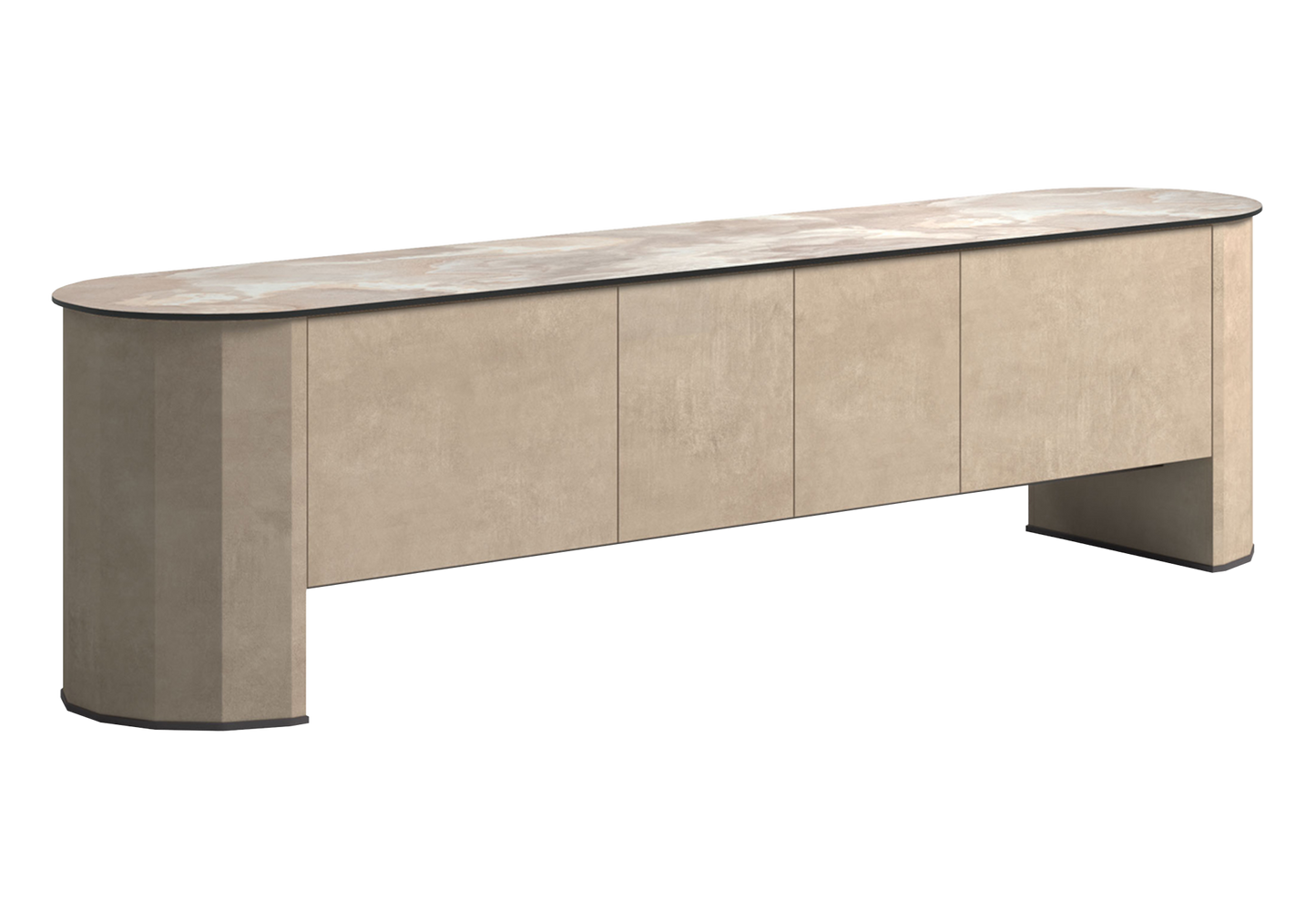 Meuble TV design italien effet pierre – Dune