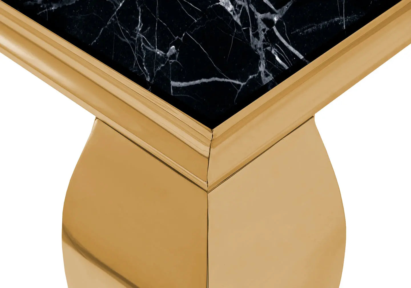 Meuble tv doré marbre noir NEO New Design
