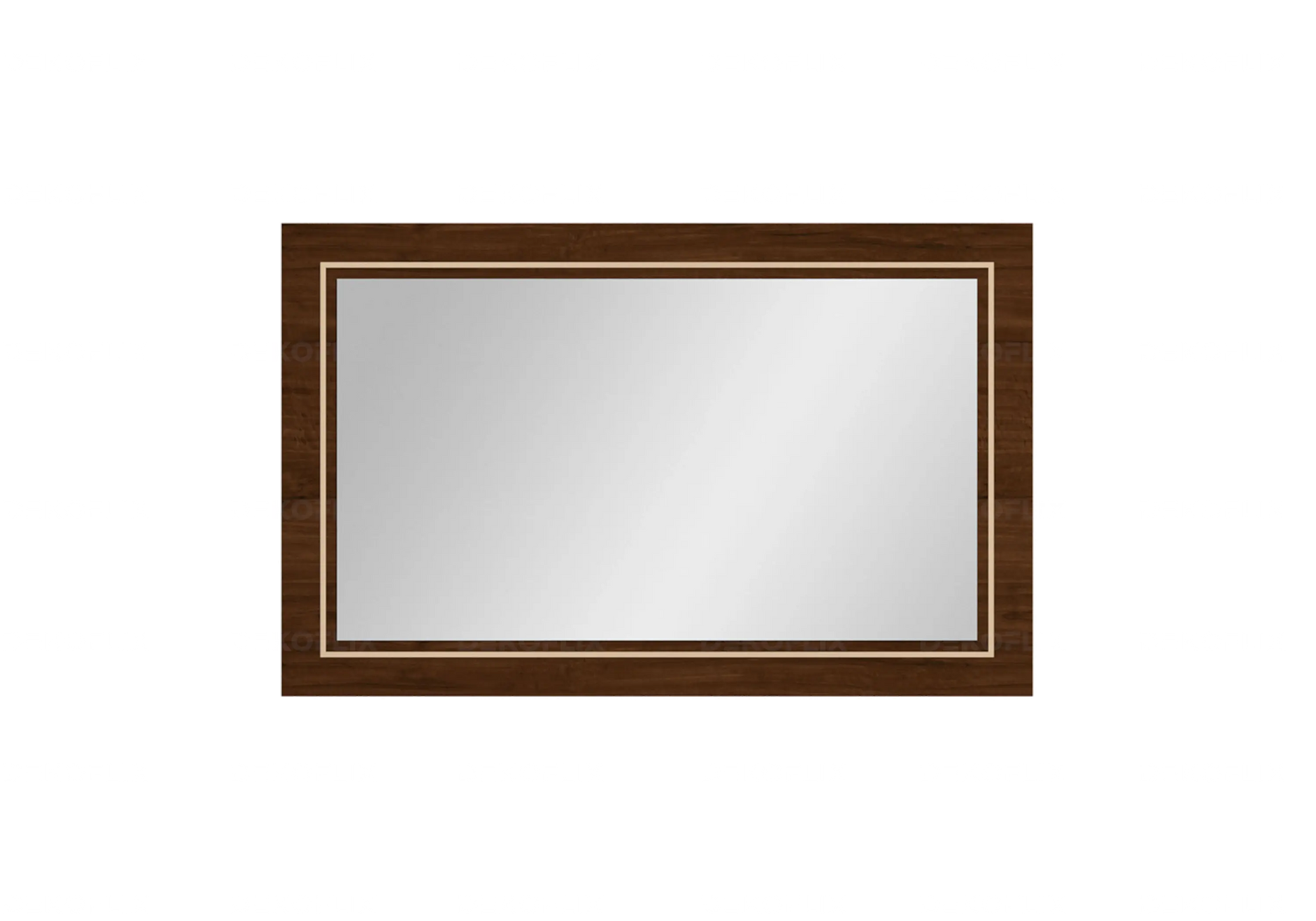 Miroir Mural Noyer Doré – Élégance Eva DEKOFLIX