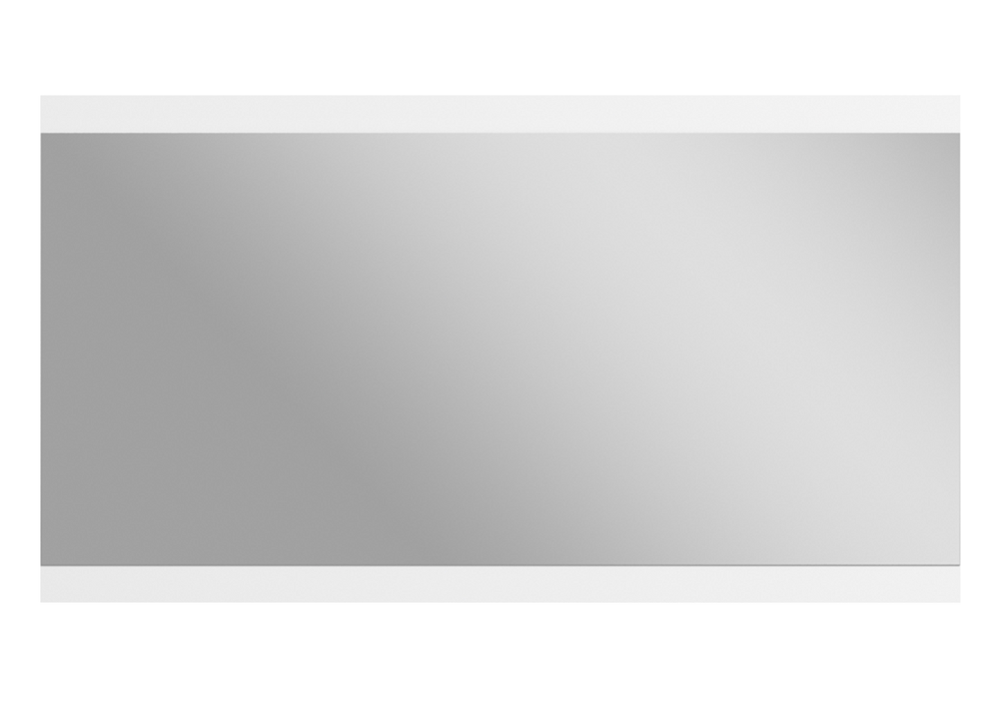 Grand miroir mural blanc laqué – Treviso