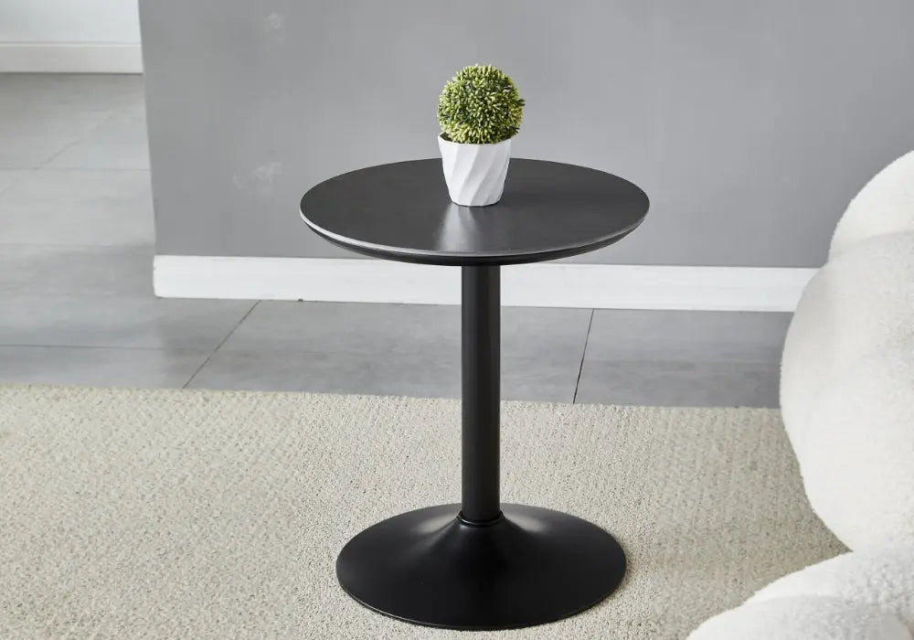 Petite table noire céramique marbre blanc BOYE New Design