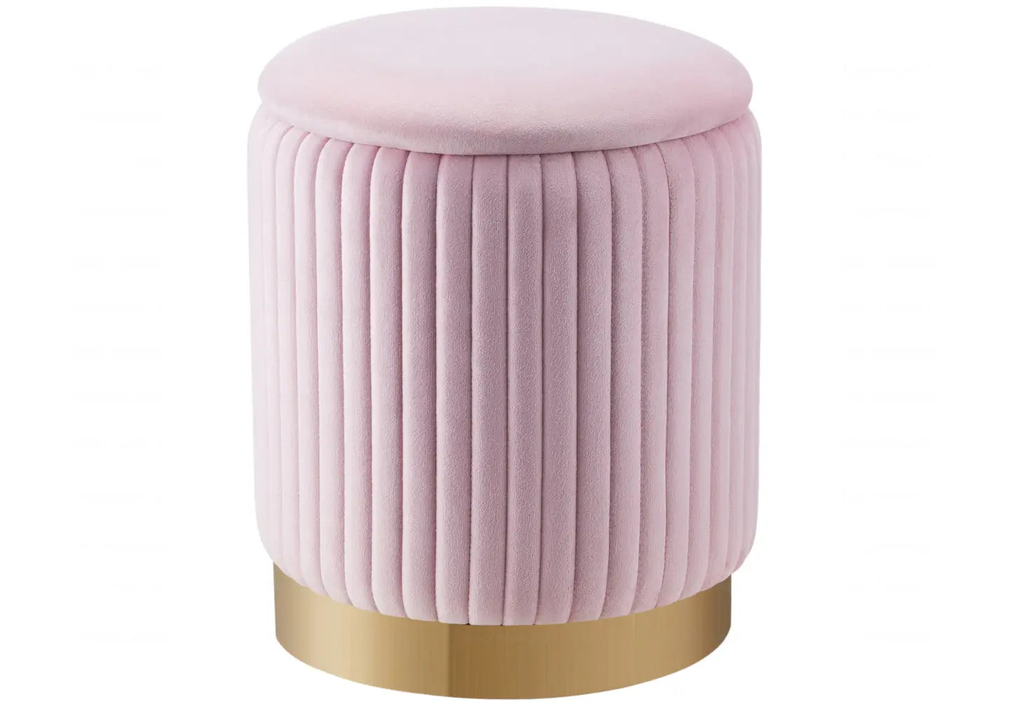 Pouf velours rose coffre IRIS New Design