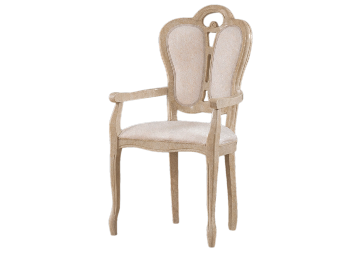 Salle à manger baroque beige marbré doré complète - NOBILE