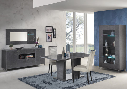 Salle à manger design marbre gris – VITTORIA