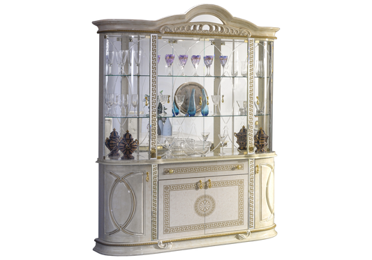 Salle à manger baroque beige doré complète - CROWN