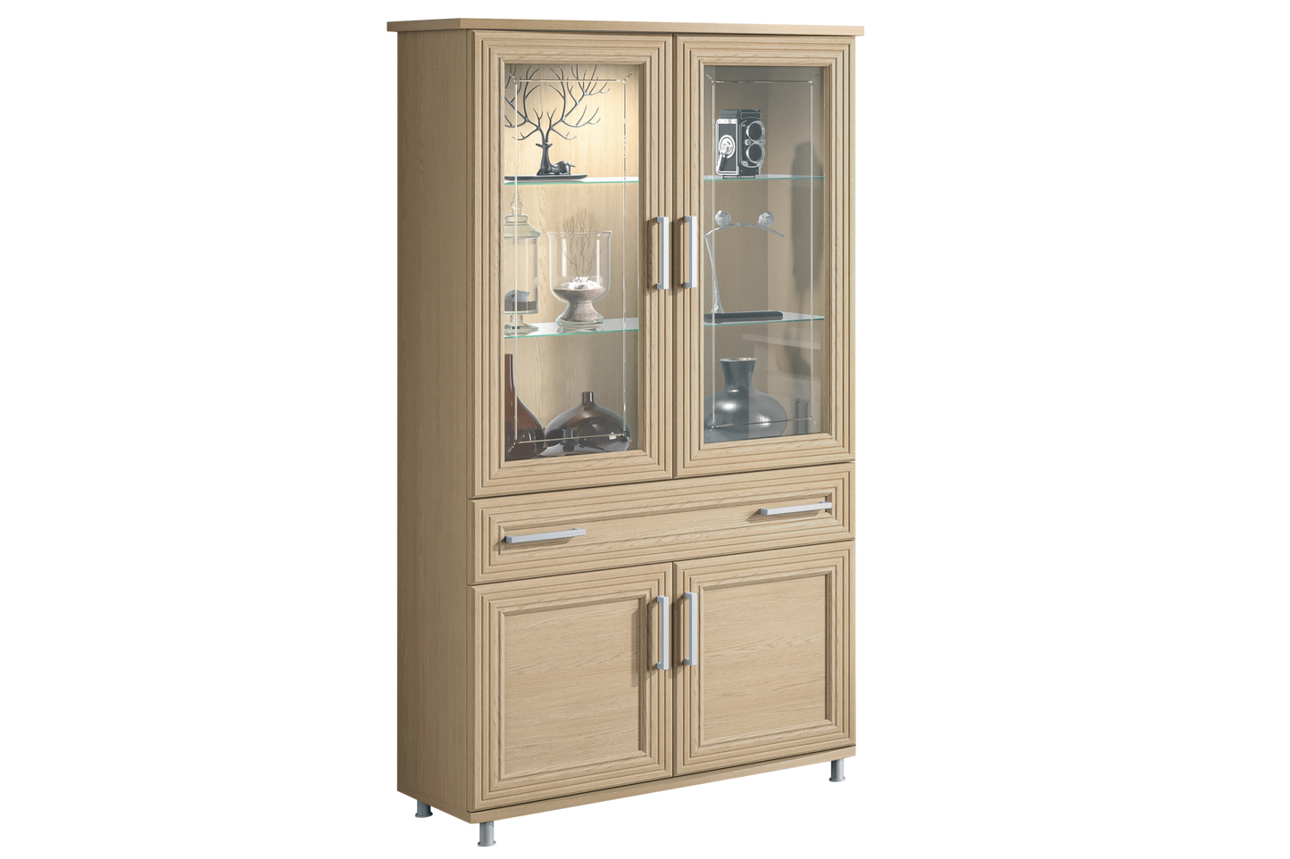 Ensemble meuble salon chêne clair – NATURA