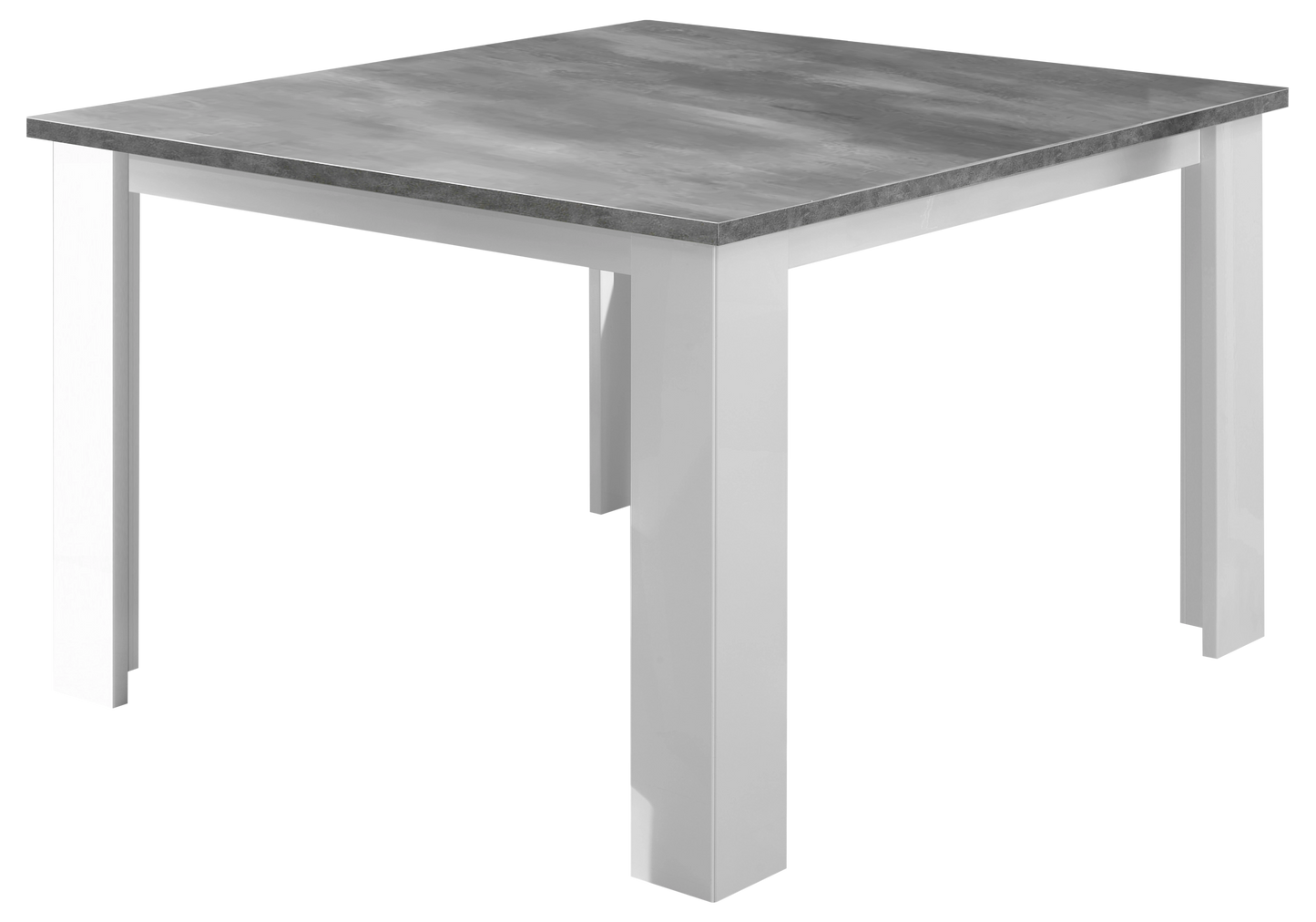 Salle à manger laquée effet béton gris – SARAH