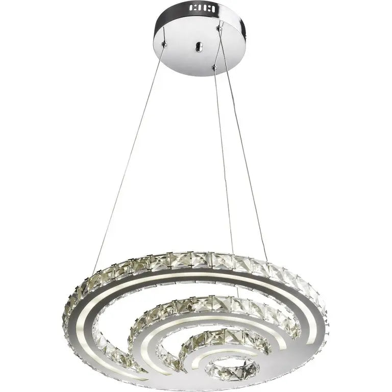 Suspension 26239AL - SUSPENSION LED 35W SERPENTIN DIA 48 X48 X 105 H Argent - Lot de 1 Today