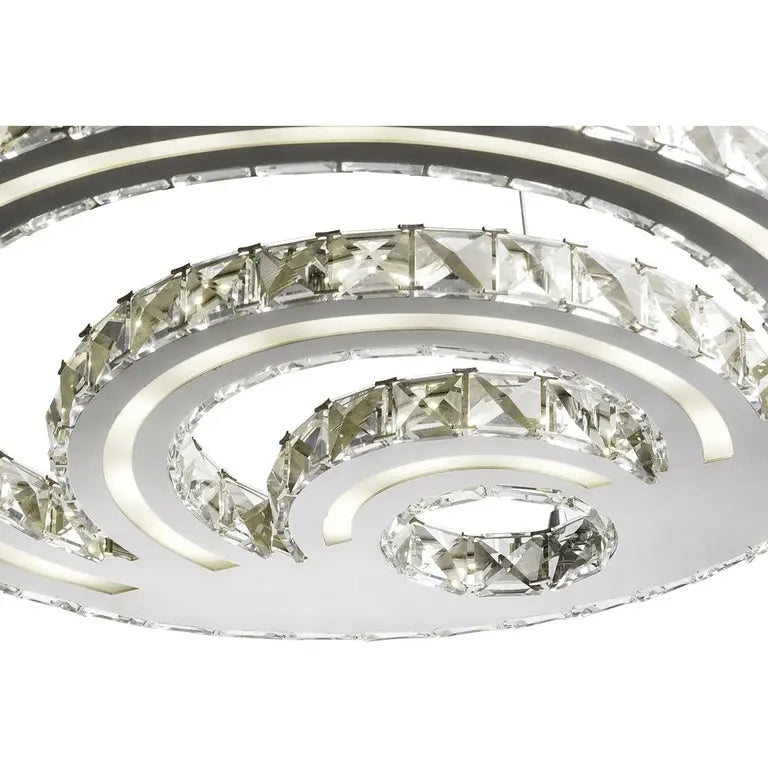 Suspension 26239AL - SUSPENSION LED 35W SERPENTIN DIA 48 X48 X 105 H Argent - Lot de 1 Today