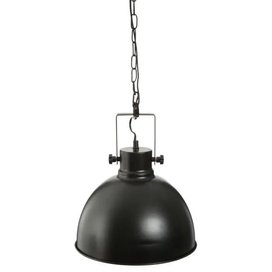 Suspension ronde en métal - Ø 30 cm - Noir DEKOFLIX