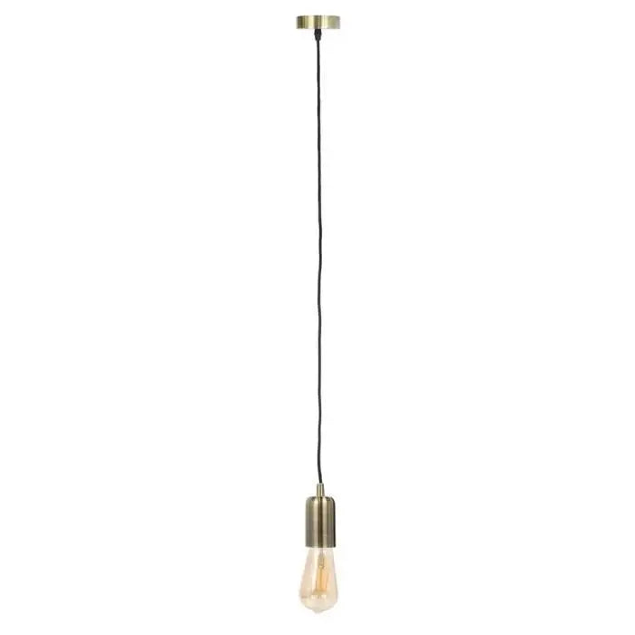 THE HOME DECO LIGHT Suspension LA12098 - Vintage - Or aluminium cablé - Noir M8 DEKOFLIX