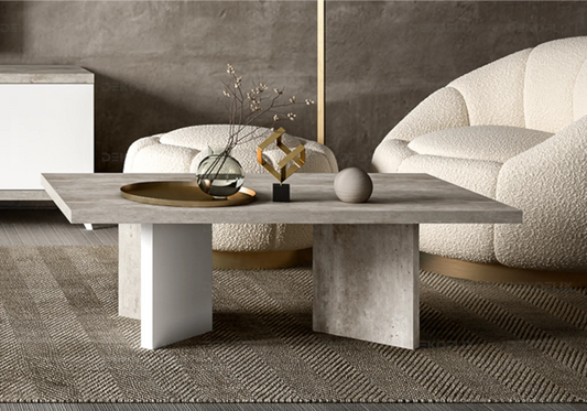 Table Basse Moderne Béton – Table de Salon Treviso Status