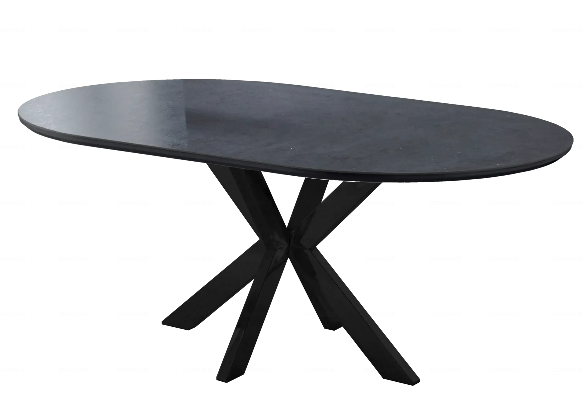 Table Céramique Noire et Chaises Taupe Noirs – NORA Galerie du Mobilier