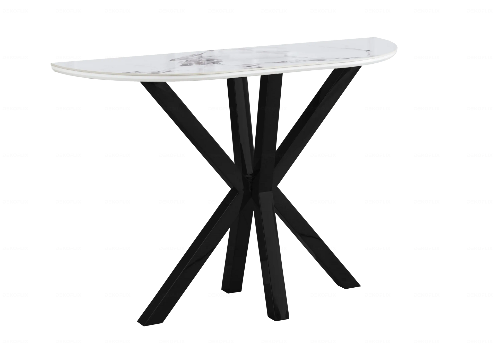 Table Marbre Blanc et Chaises Taupe Noirs – NORA Galerie du Mobilier