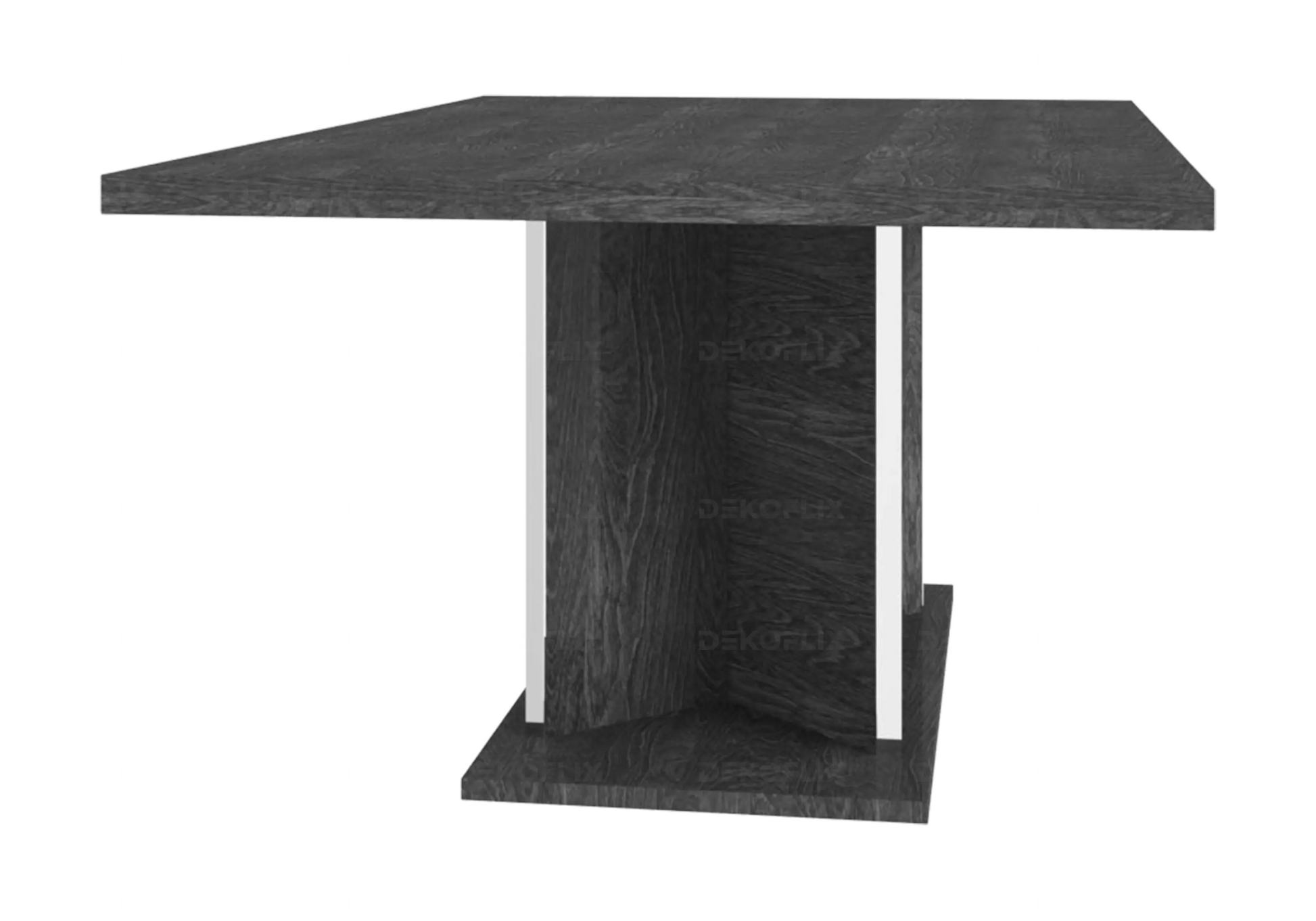 Table à Manger Bouleau Gris Design Extensible – Sarah Status
