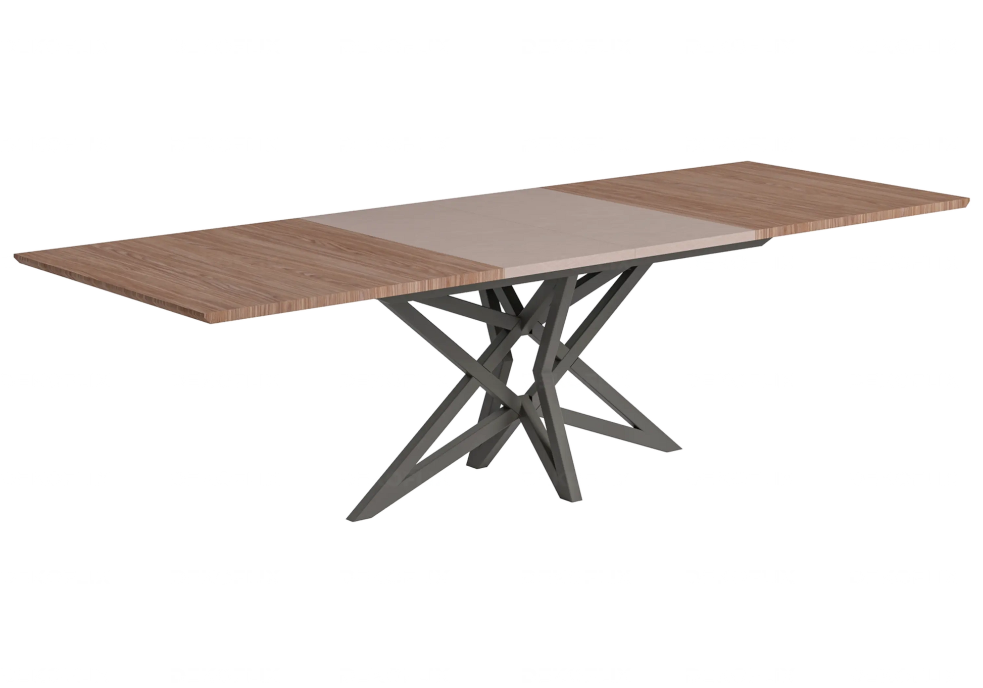 Table à Manger Extensible Nora – Élégance Bois et Métal Status