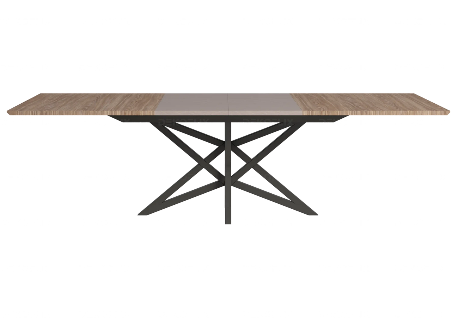 Table à Manger Extensible Nora – Élégance Bois et Métal Status