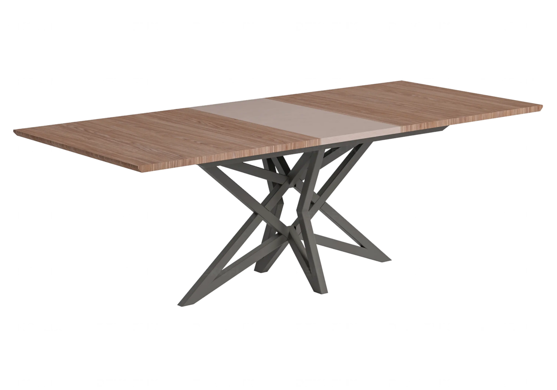 Table à Manger Extensible Nora – Élégance Bois et Métal Status