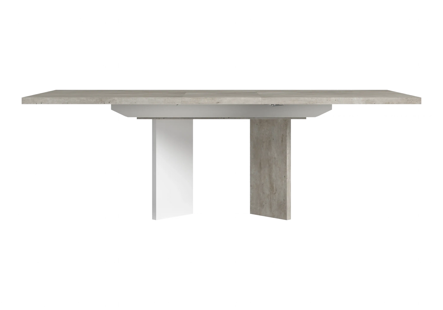 Table à Manger Moderne Béton – Modèles Fixe ou Extensible Treviso Status
