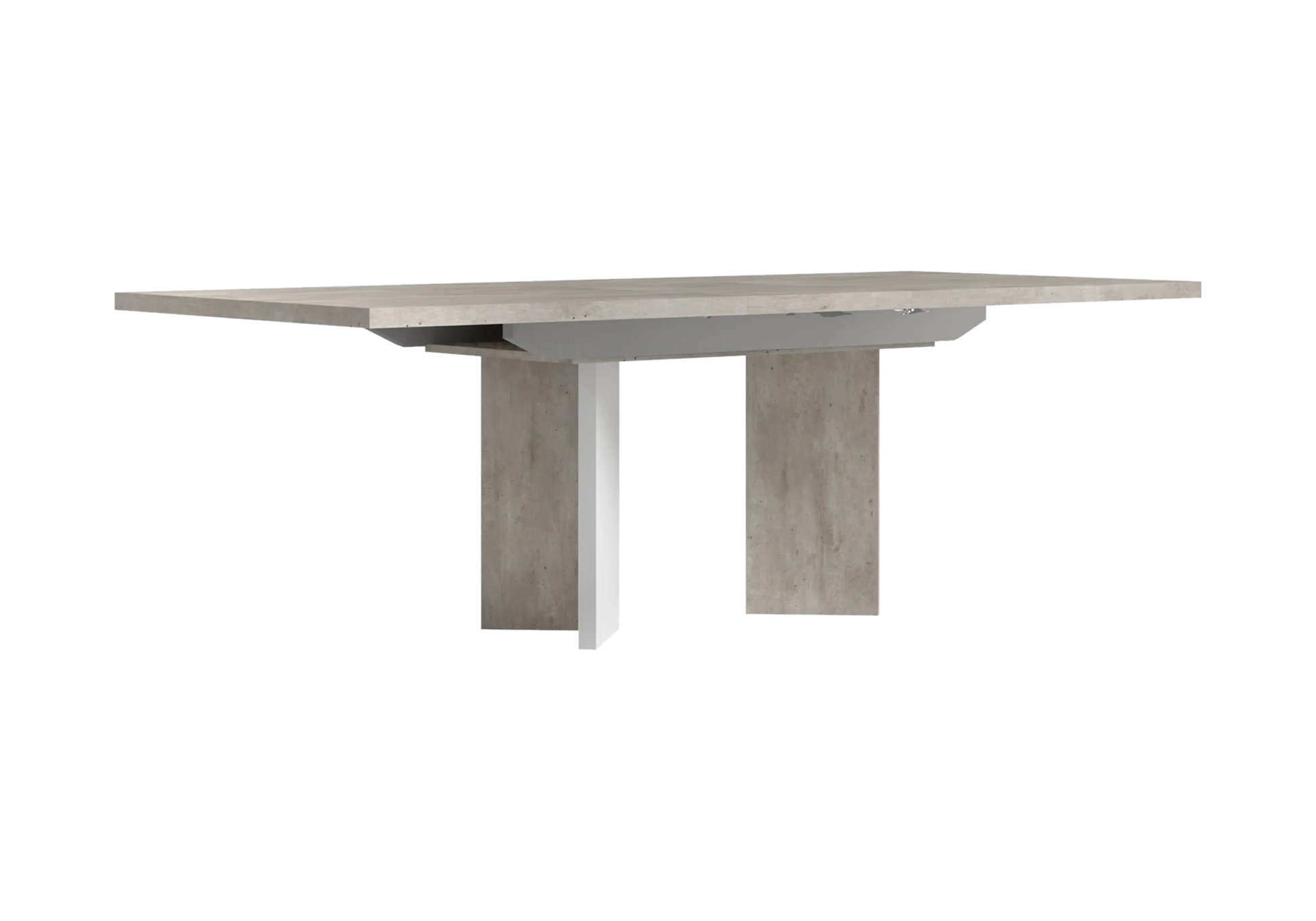 Table à Manger Moderne Béton – Modèles Fixe ou Extensible Treviso Status