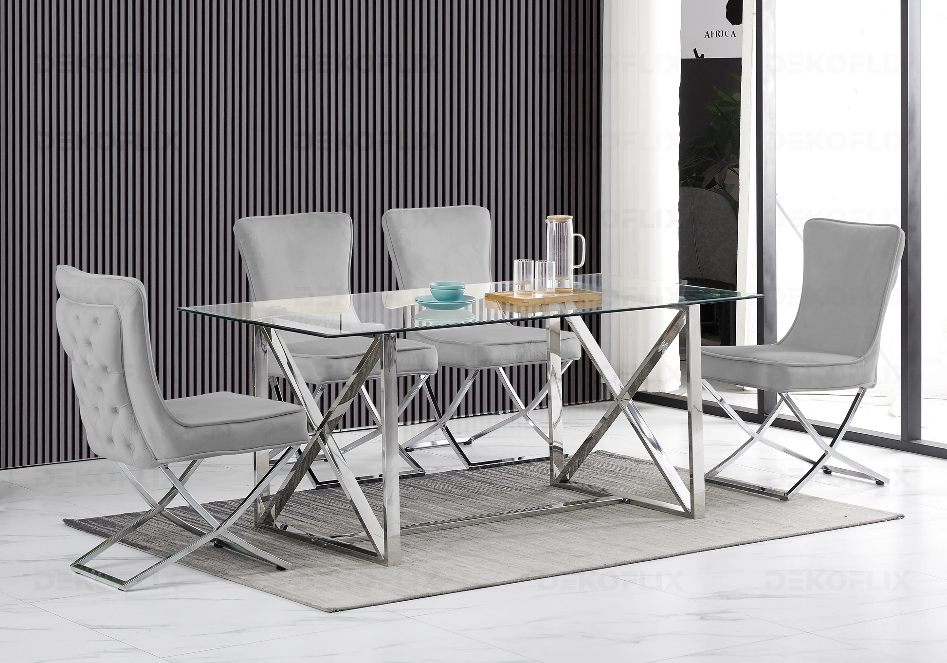 Table à manger avec chaise et banc Table à manger avec chaise et banc