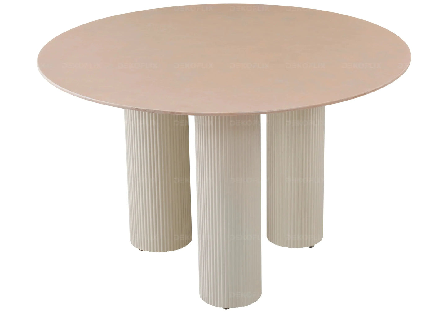 Table à manger céramique beige brillant ELIO New Design