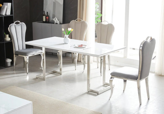 Table à manger céramique marbre blanc ODEL New Design