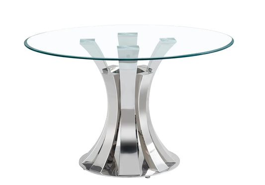 Table à manger chrome transparent SIDY New Design