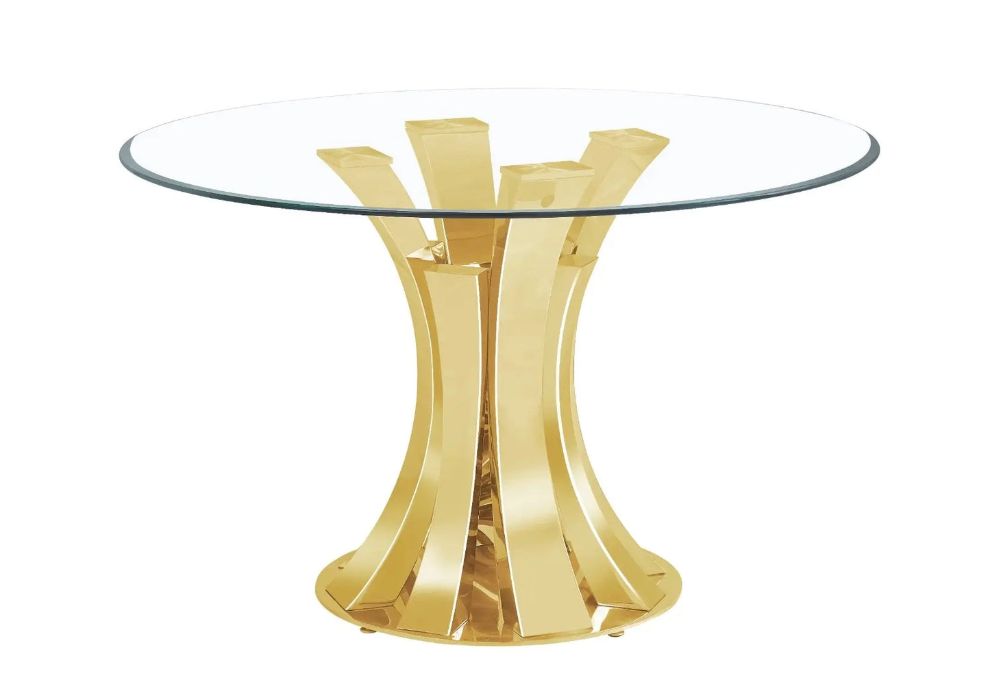 Table à manger dore transparent SIDY New Design