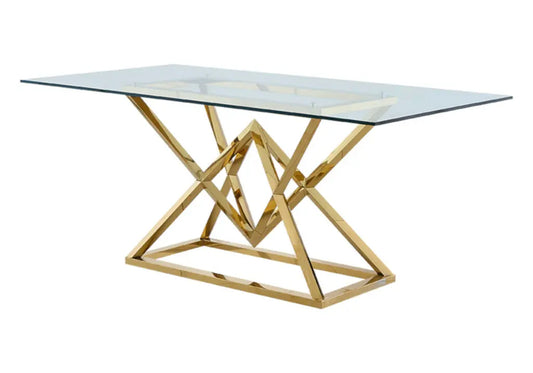 Table à manger dorée LUXOR New Design