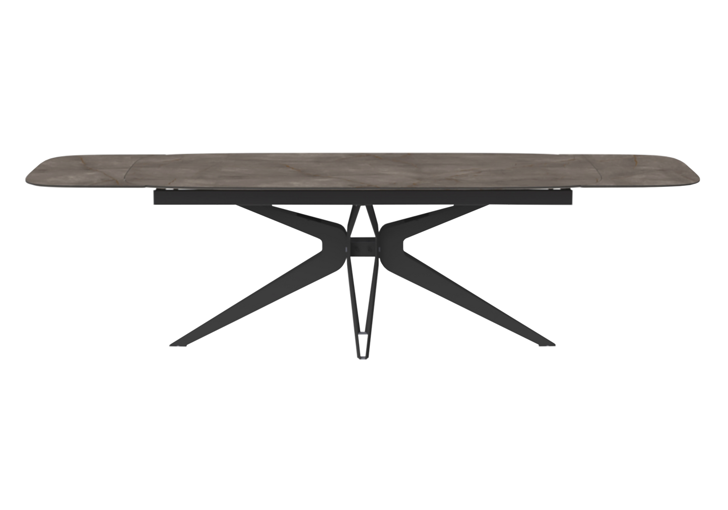 Table à manger extensible marbre doré - Hexagon