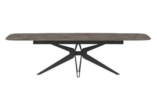 Table à manger extensible marbre doré - Hexagon