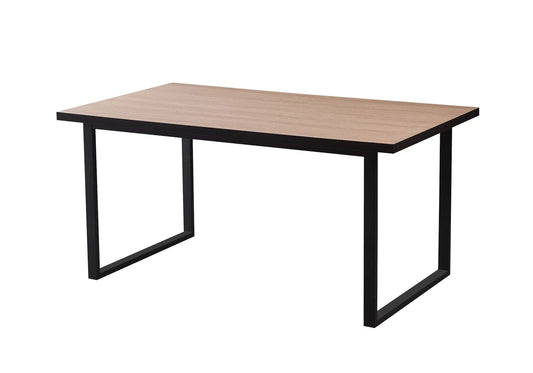 Table à manger noir chêne NOUR design moderne