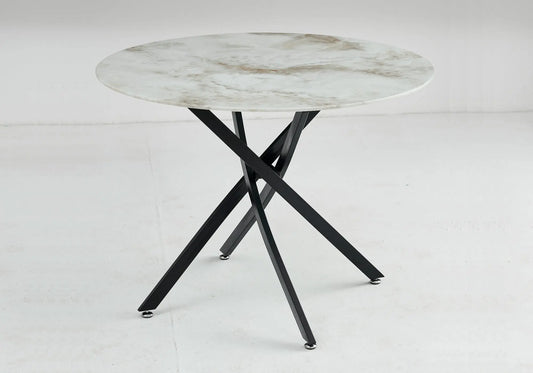 Table à manger noir marbre beige JOA New Design