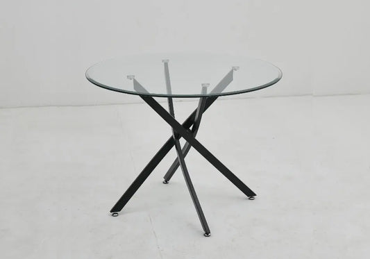 Table à manger noir transparent JOA New Design