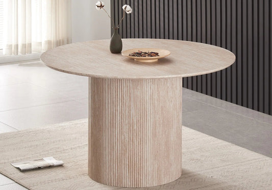 Table à manger ronde beige PIATO New Design