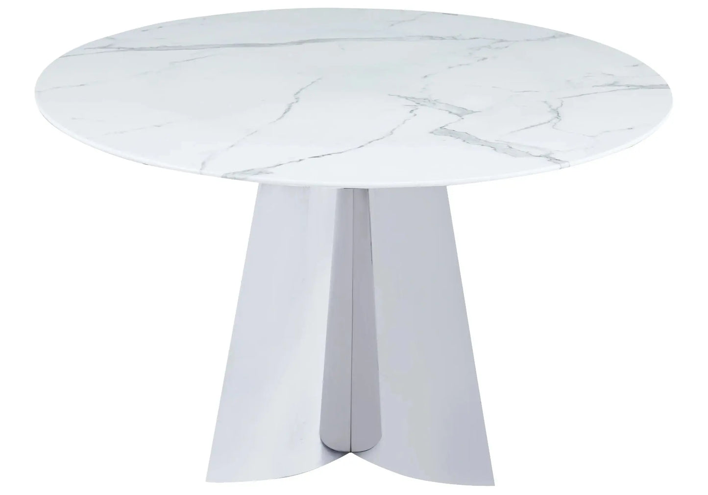 Table à manger ronde marbre blanc AXEL New Design