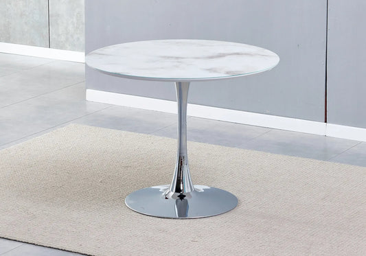Table à manger ronde marbre blanc VIOLA New Design
