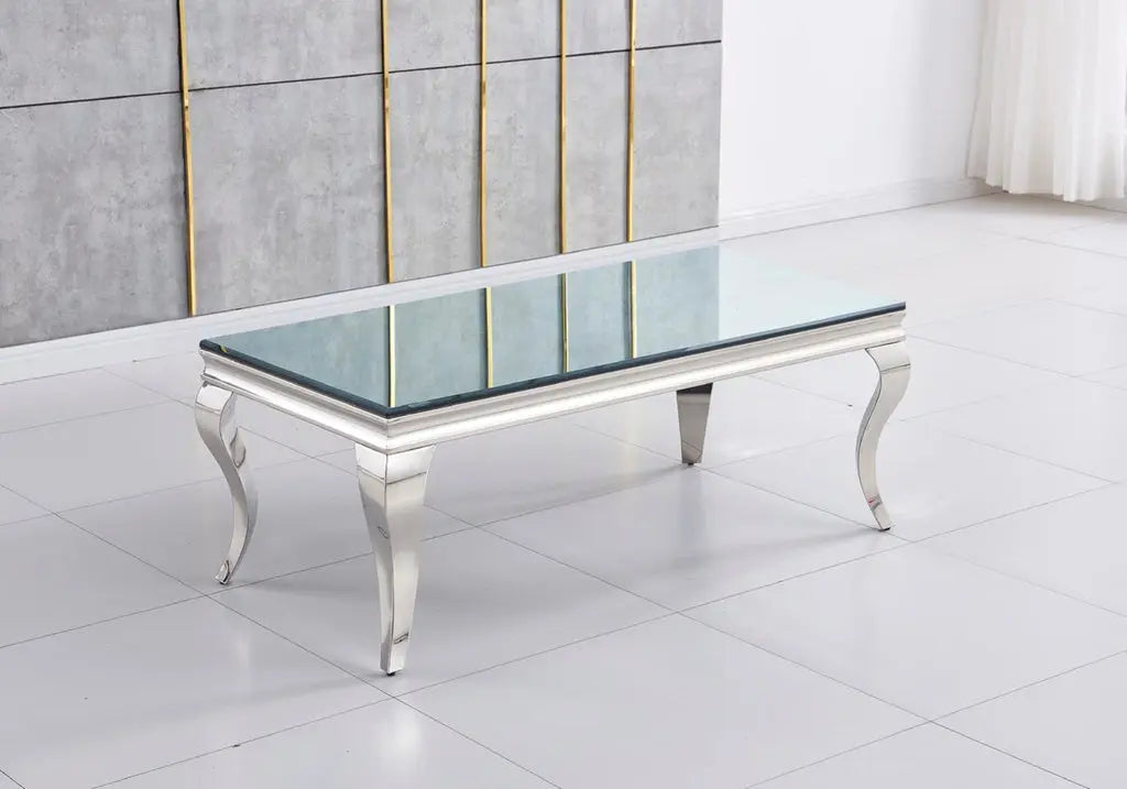 Table basse argentée miroir NEO New Design