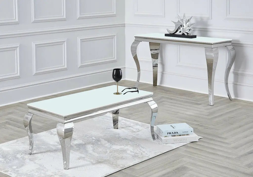 Table basse argentée miroir NEO New Design